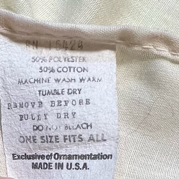 VINTAGE kitchen apron full length tie back daisy herb flower picnic gingham 70s - Picture 11 of 16